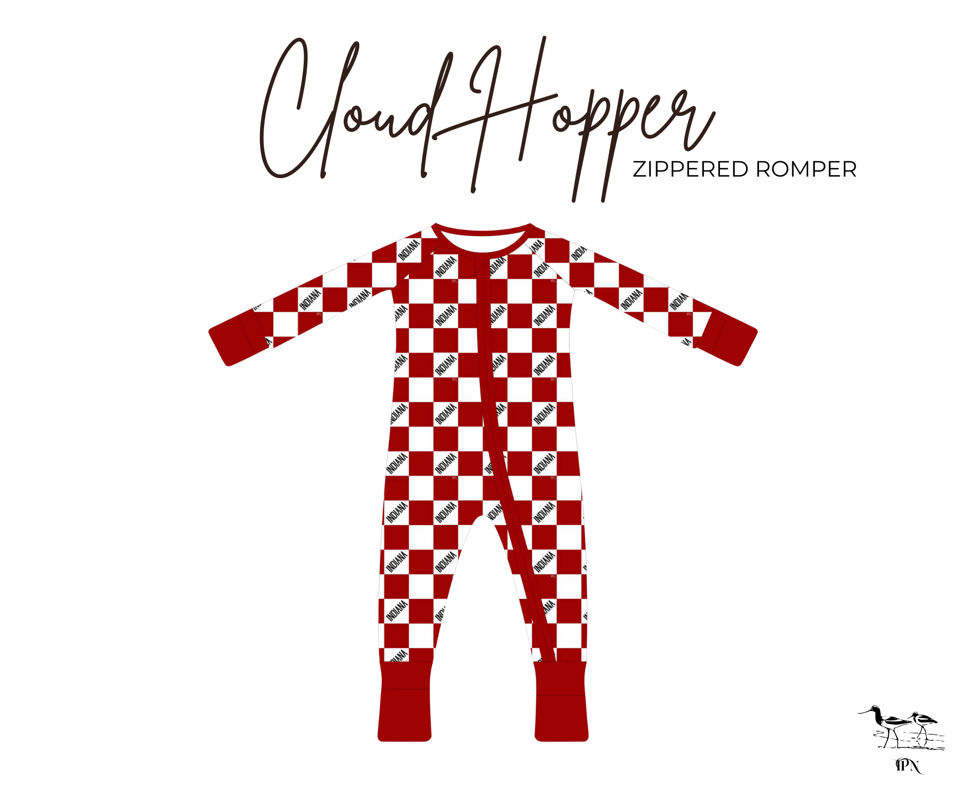 Cloud Hopper Zippered Romper